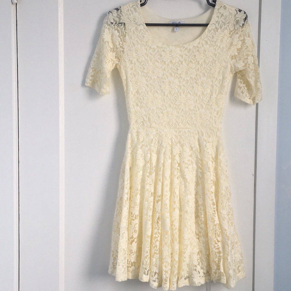White lace dress